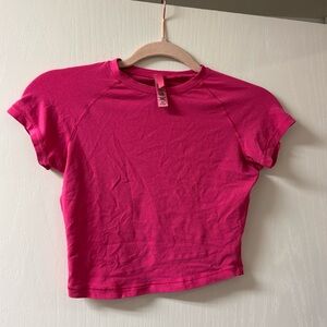 Skims Cropped Raglan Tshirt XS
